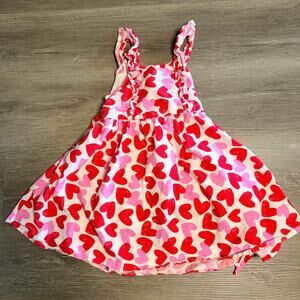 Max Pink Red Heart Dress Girls 5-6 Valentine's Day Love
